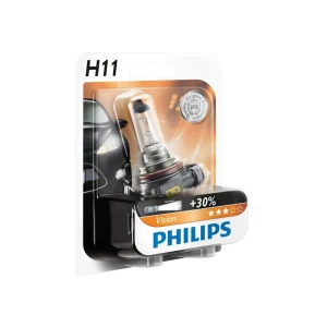 Bec auto cu halogen h11 12362prb1 55 w pgj19-2 1350 lm 3200 k 12 v philips