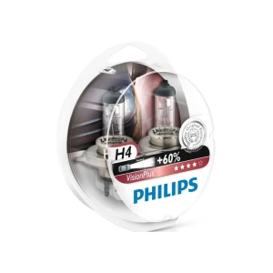 Автомобильная галогенная лампа h4 12342vps2 60/55 вт p43t-38 1650 лм 3250 k 12 в philips