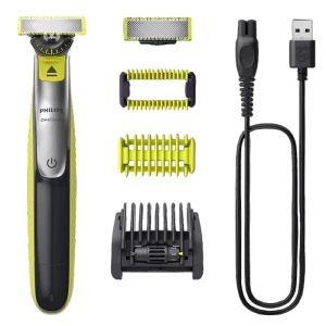 Мужской Триммер Philips OneBlade QP2834/20, Зелёный | Угольный 