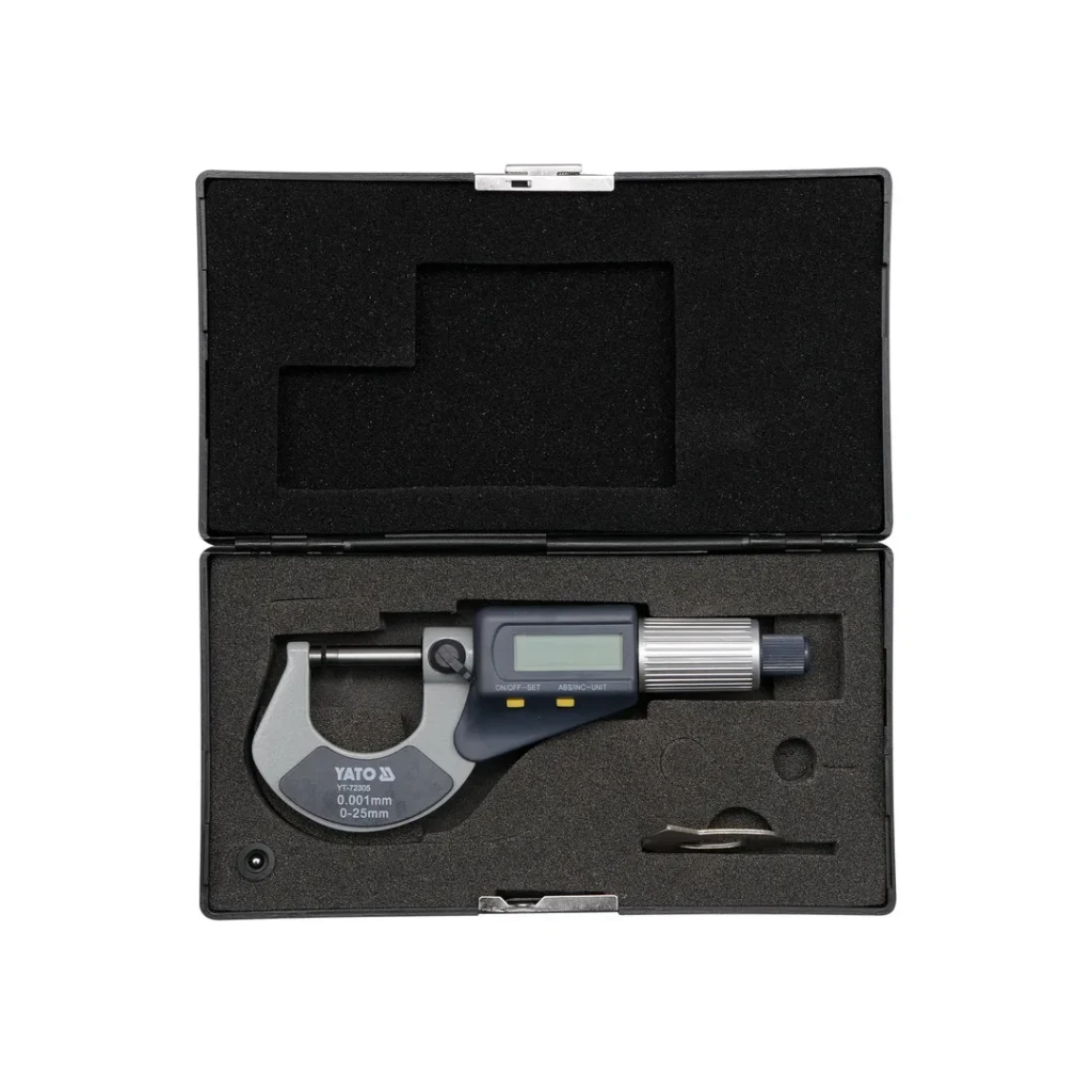 Micrometru digital 0 - 25 mm metal/plastic yato 2