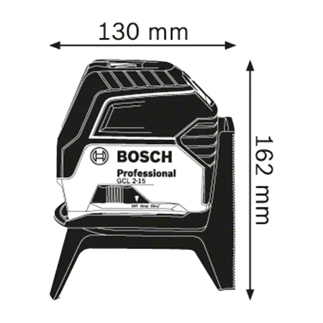 Лазерный уровень bosch gcl 2-15 красный 15 м 4.5 в ipx5 3
