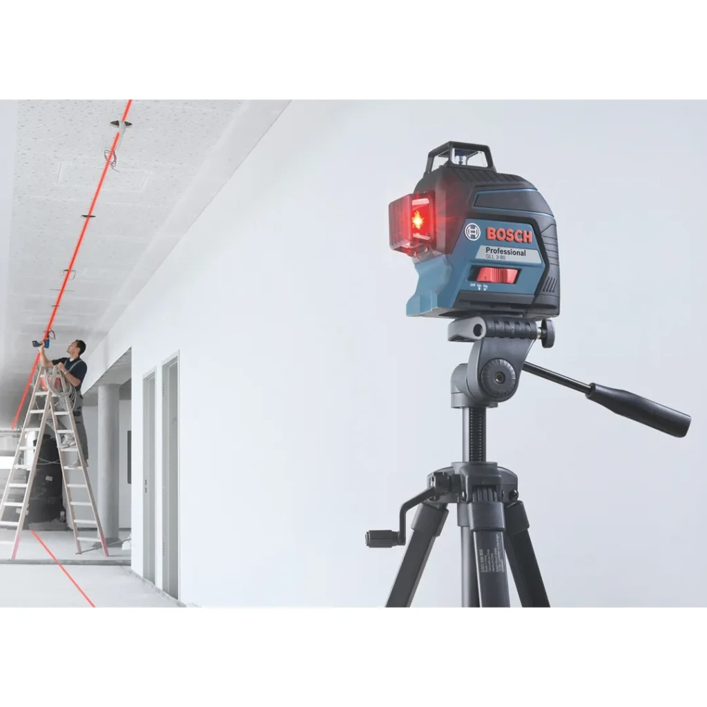 Лазерный уровень gll 3-80 красный 30 м 6 в ip54 bosch 5