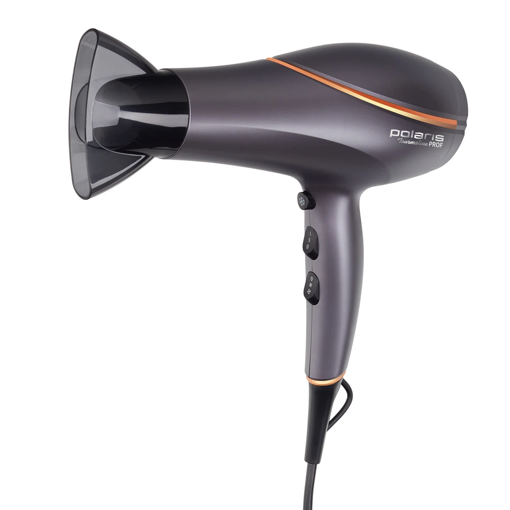 Uscător de păr polaris phd 2290ti tourmaline prof, 2200 w, gri 18