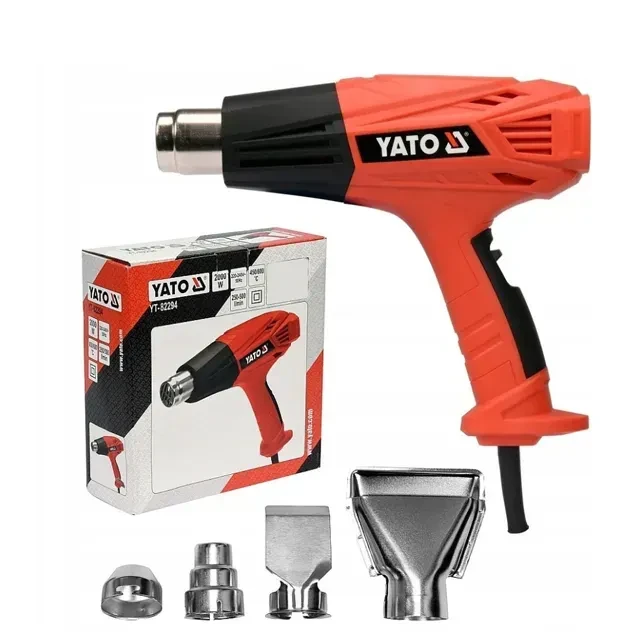 Suflantă cu aer cald yato yt82294 2000 w 220 - 240 v 450 - 600 °с 500 l/min 2