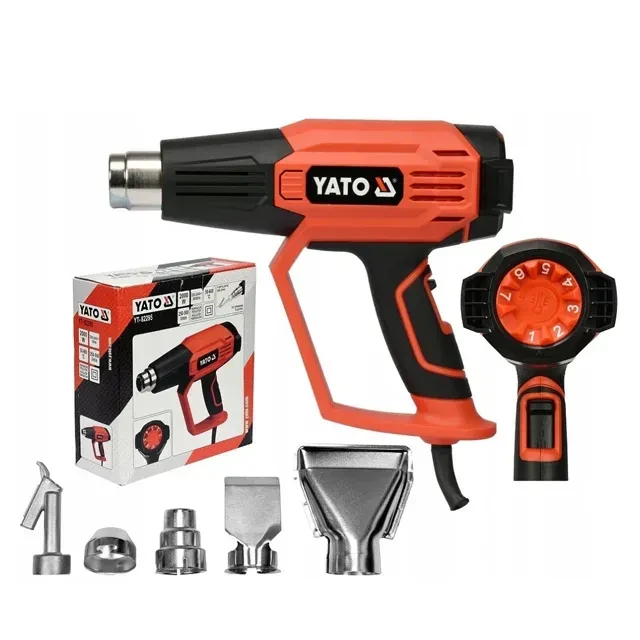 Suflantă cu aer cald yato yt82295 2000 w 220 - 240 v 50 - 600° 500 l/min 2