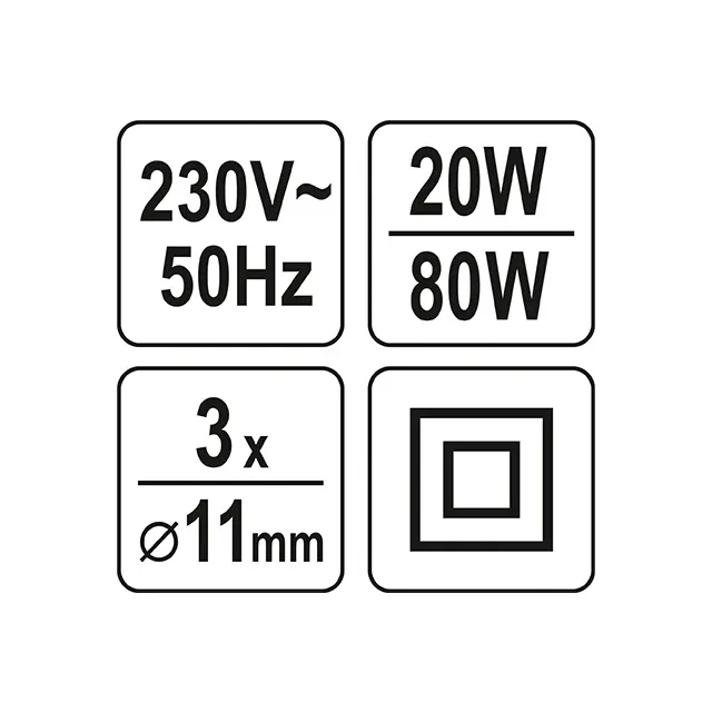 Pistol de lipit yt82402 20 - 80 w 230 v 180-200 °с 3