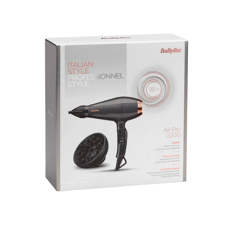 Фен babyliss 6719de, 2200 вт, чёрный 8