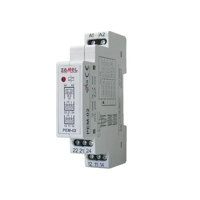 Импульсное реле zamel pem-02/230 8 a 50 гц 230 в max 250 в ip20 2