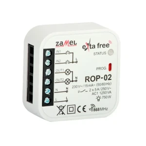 Беспроводная система управления rop-02 5 a 230 в ip20 zamel