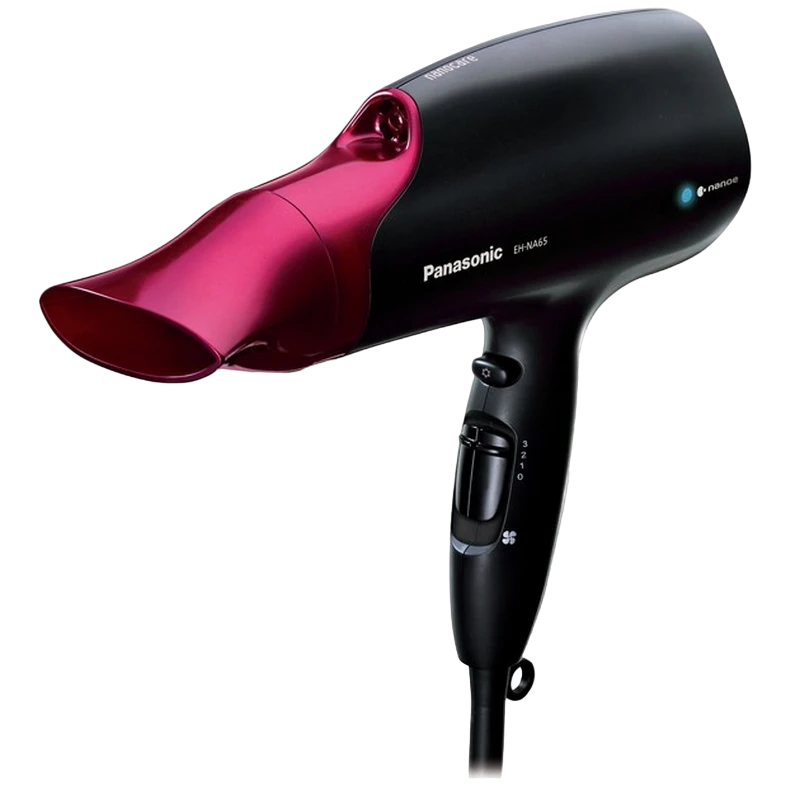Uscător de păr panasonic eh-na65-k865, 2000 w, negru | roz 2