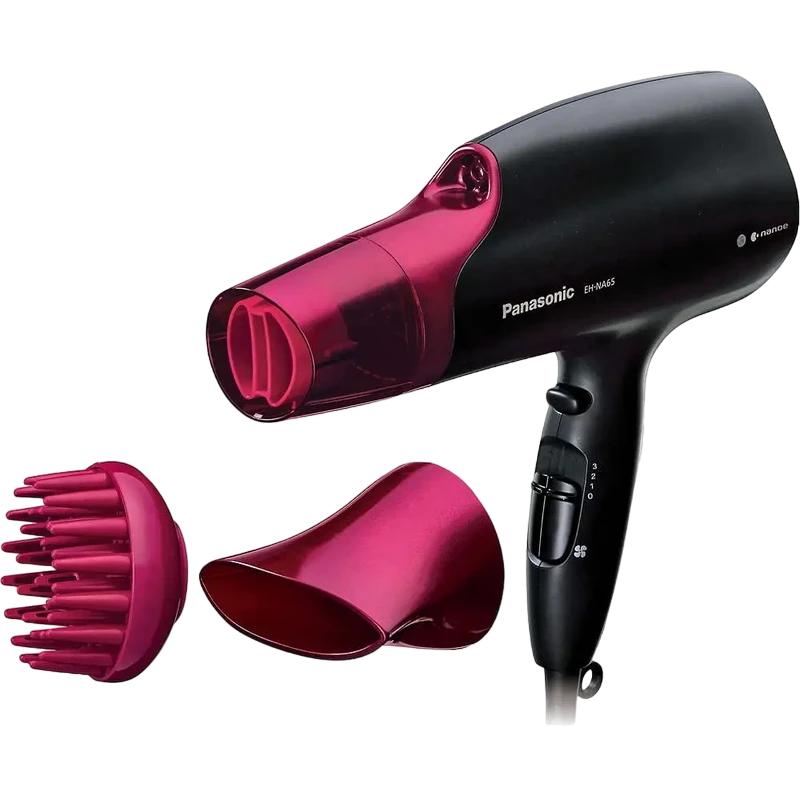 Uscător de păr panasonic eh-na65-k865, 2000 w, negru | roz 5