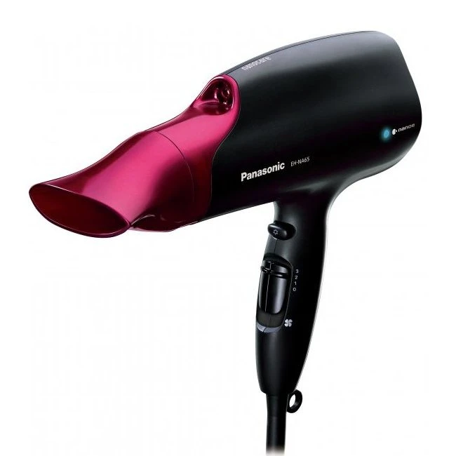 Uscător de păr panasonic eh-na65-k865, 2000 w, negru | roz 9
