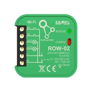 Реле wi-fi row-02 2 канала 5a 230 в ip20 zamel Thumbnail 2