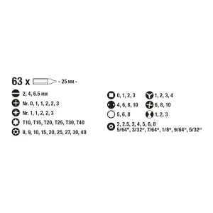 Set biți + șurubelniță 106800 92 kwb Thumbnail 2
