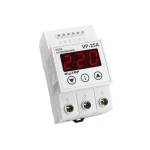 Releu de control tensiune cu ecran digital vp25a 25 a 50 - 400 v ip20 digitop