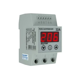 Releu de control tensiune cu ecran digital vp32a 32 a 50 - 400 v ip20 digitop