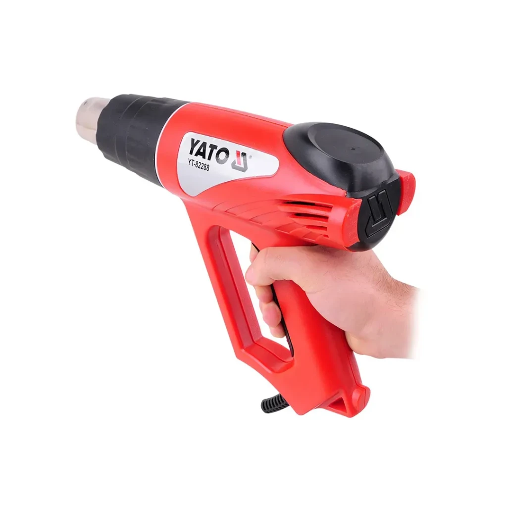 Suflantă cu aer cald yato yt82288 2000 w 220 - 240 v 330 - 550 °с 500 l/min 2