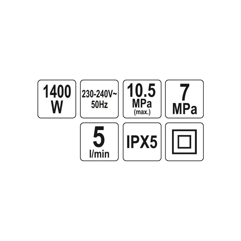 Мойка высокого давления yato yt85910 1.4 квт 220 - 240 в 105 бар 3