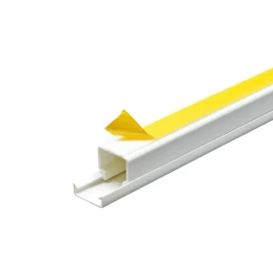 Canal cablu cu capac 941133 2000 x 12 x 12 mm pvc alb Thumbnail 1
