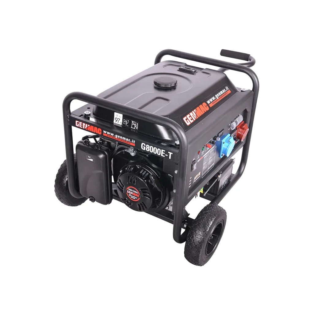 Generator powersmart g8000e-t benzină 6.4 kw 220 - 380 v genmac 2