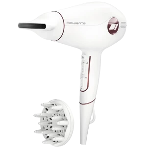 Uscător de păr rowenta volumizer cv6135f0, 1780 w, alb