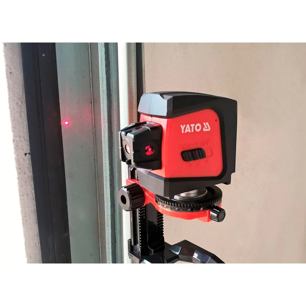Nivelă cu laser 30427 roșu 20 m 4.5 v ip54 yato 3