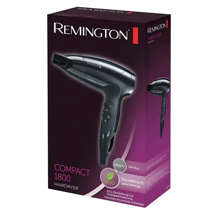 Компактный фен remington compact d5000, 1800 вт, чёрный 4