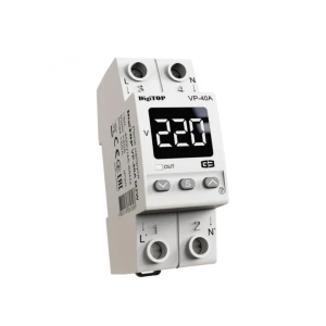 Releu de control tensiune cu ecran digital 40 a 120 - 270 v ip20 digitop