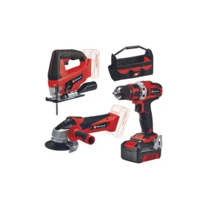 Набор электроинструментов 4.0 ah te-tk 18/3 li kit (js+cd+ag) 18 в einhell