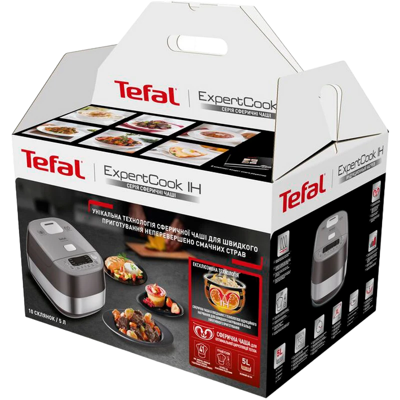 Aparat de gătit multifuncțional tefal rk802b34, argintiu 2