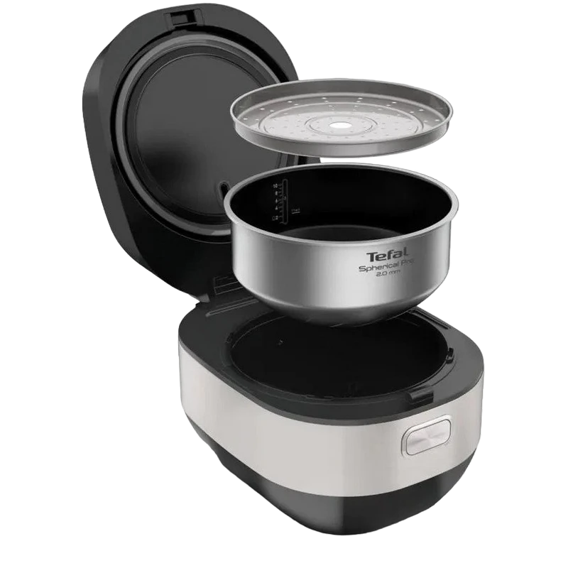 Мультиварка tefal rk908a34, чёрный | серебристый 2