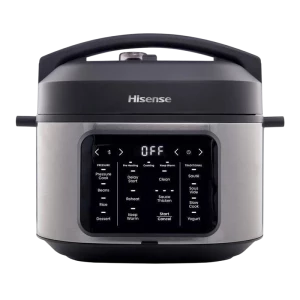 Aparat de gătit multifuncțional sub presiune Hisense HMC6SBK, Negru | Oțel inoxidabil