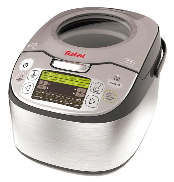 Мультиварка tefal fuzzy, нержавеющая сталь 5
