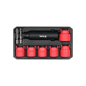 Set de curățare șuruburi și știfturi 1/4" (6.3) - 1/2" (12.7) mm sds plus 9 buc. yato