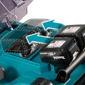 Mașină de tuns iarba dlm432ct2 2 x 18 v 2 x 5 ah makita Thumbnail 3