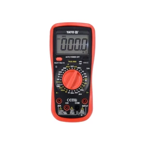 Мультиметр цифровой true rms 0 - 20 a 0 - 600 в yato