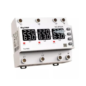 Releu de control tensiune cu ecran digital va-3f40a m6w 40 a 50 - 400 v ip20 digitop