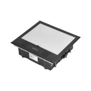 Doză de pardoseală 245 x 225 x 75 mm oțel/plastic orno