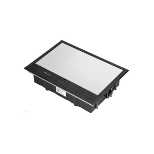 Doză de pardoseală 230 x 328 x 75 mm oțel/plastic orno