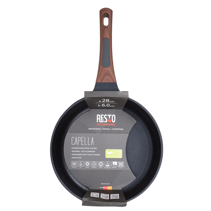 Tigaie resto 93511, 28cm, negru 11