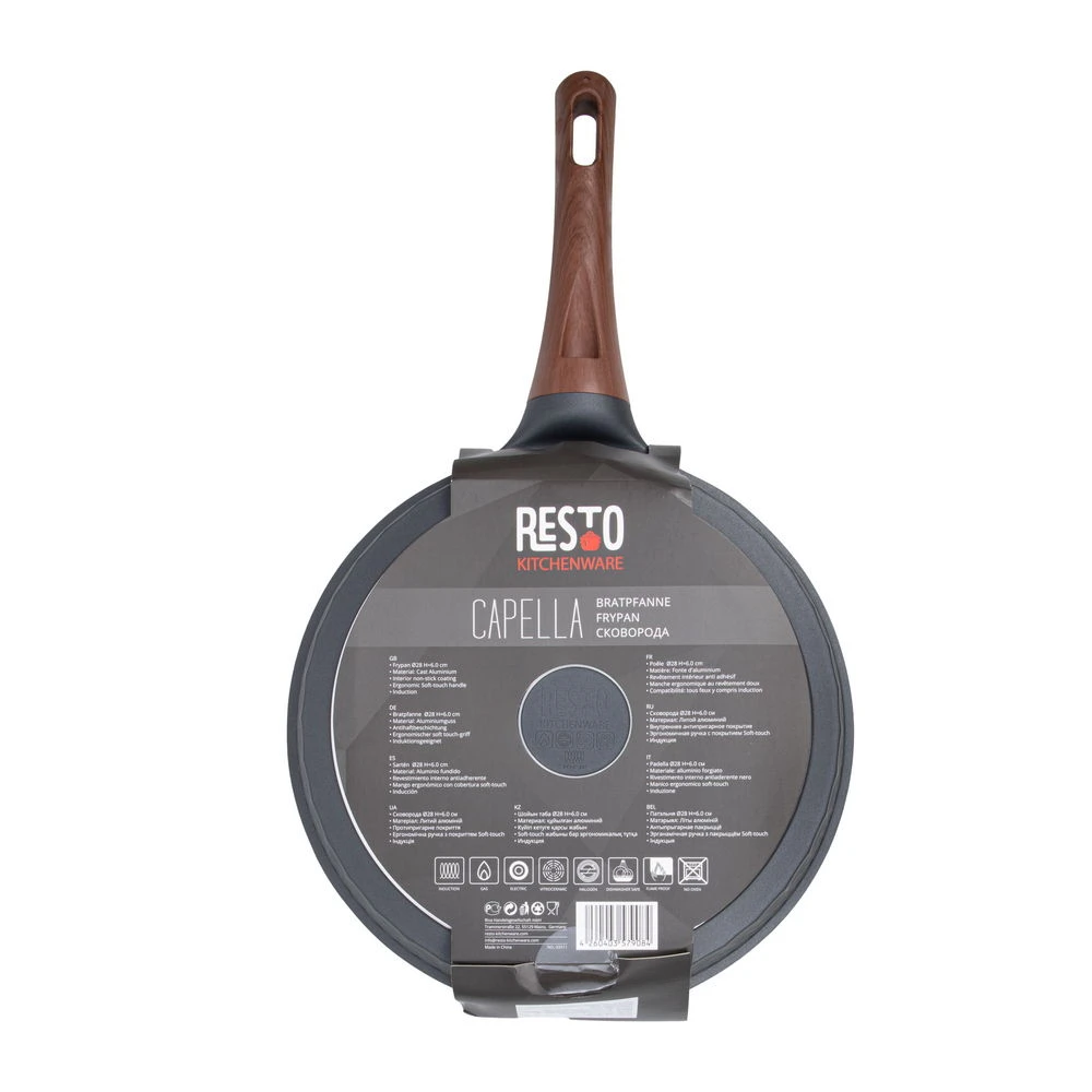 Tigaie resto 93511, 28cm, negru 9