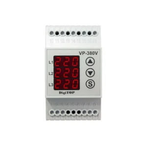 Releu de control tensiune cu ecran digital 6 - 10 a 380 v digitop