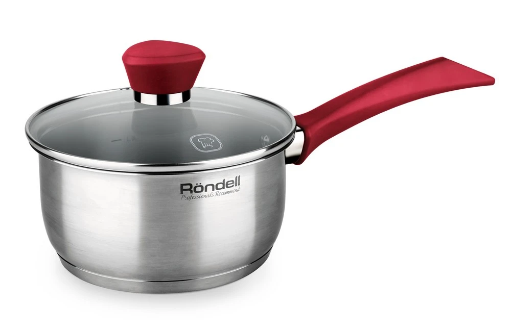 Набор посуды rondell rds-1217, 2,8л, 20см, черный серебристый 7