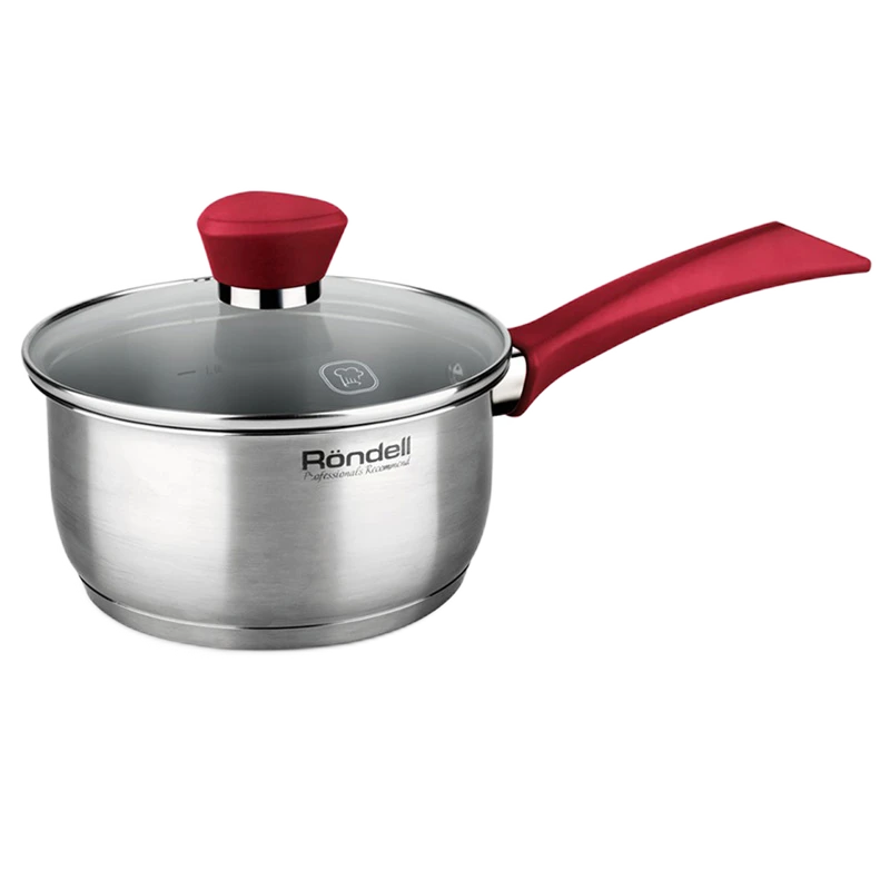 Набор посуды rondell rds-1217, 2,8л, 20см, черный серебристый 4