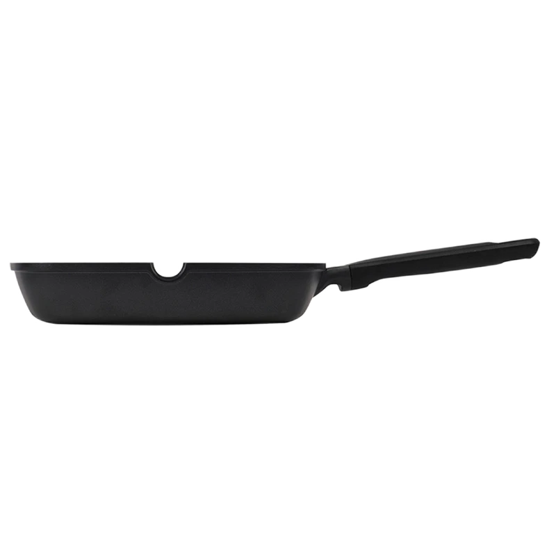 Tigaie-grill rondell rda-1204, 28cm, negru 2