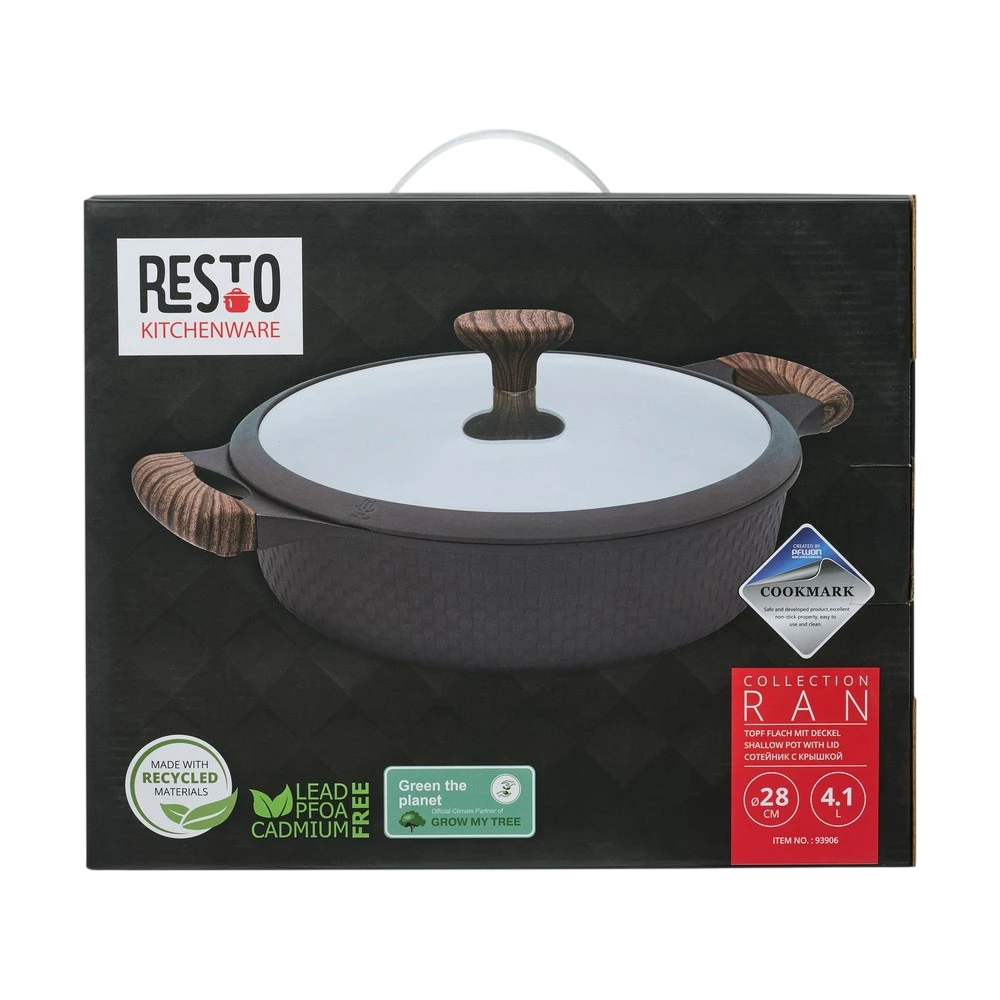 Cratița resto 93906, 4,1l, 28cm, negru 10
