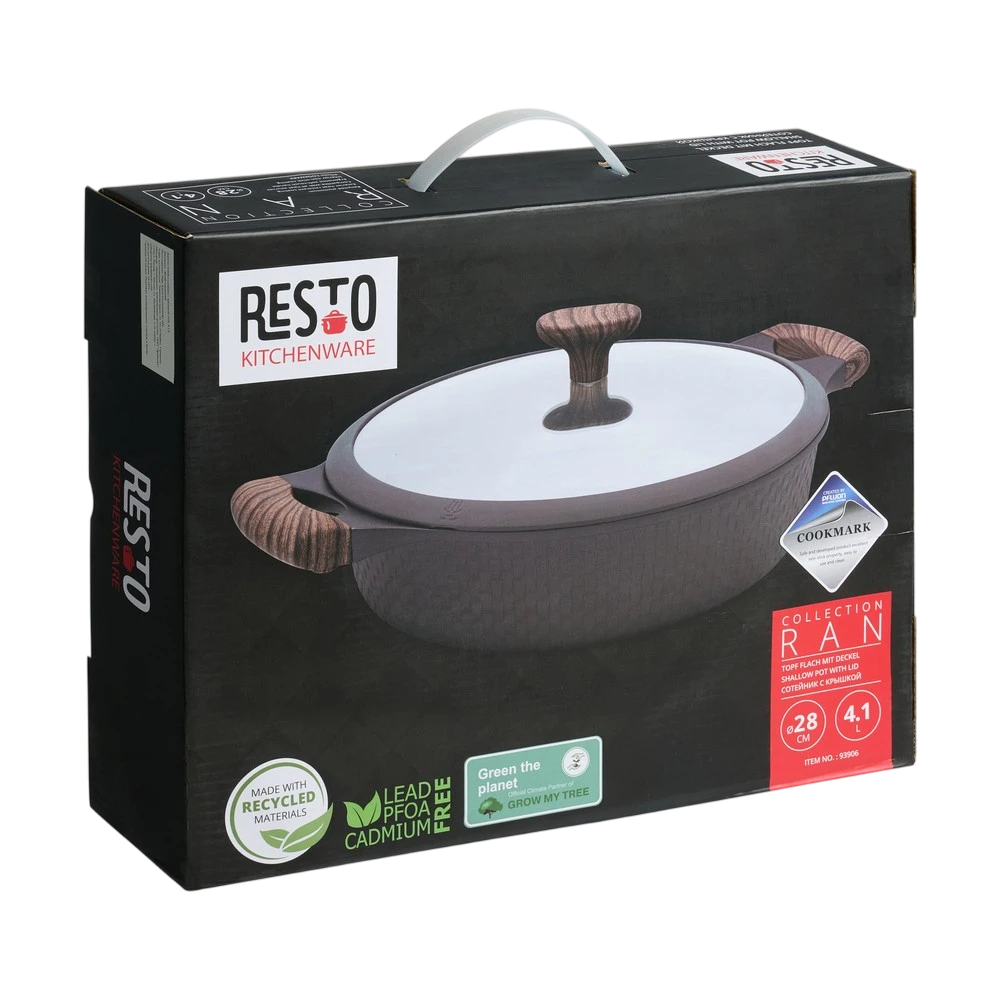 Cratița resto 93906, 4,1l, 28cm, negru 12