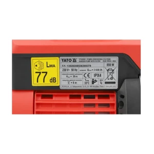 Pompă de gradină cu filtru 3600 l/h 850 w 220 - 240 v 3.8 bar yato Thumbnail 5