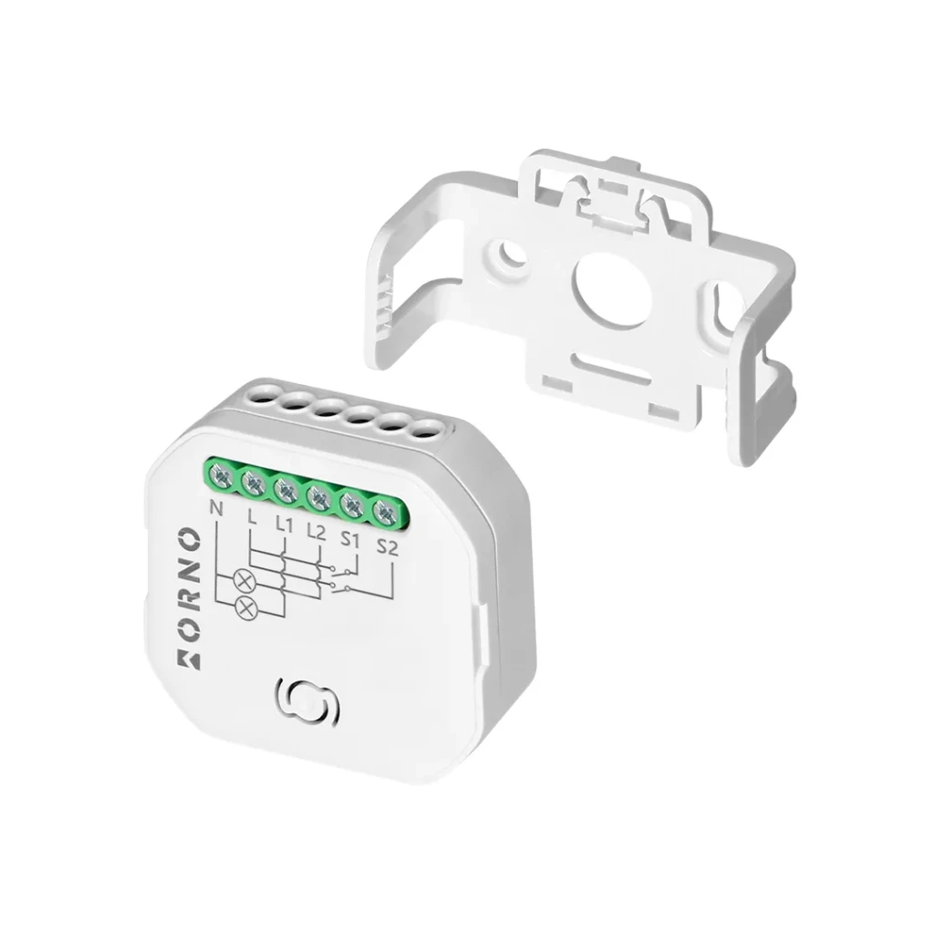 Умное реле wi-fi + ble tuya 2 канала 100 - 240 в ac orno 2