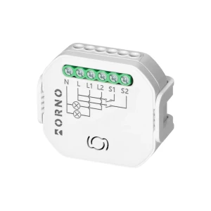 Releu inteligent wi-fi + ble tuya 2 canale 100 - 240 v ac orno